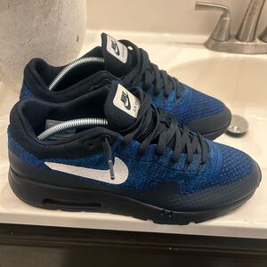 Mens Nike Air Max 1 Flyknit Blue Burst